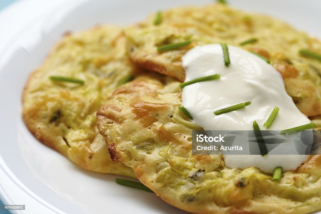 Cabbage Fritters Baked Cabbage Fritters with Herb Baked Stock Photo