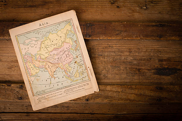 istock 1867, Old, Color Map of Asia, With Copy Space 471432005