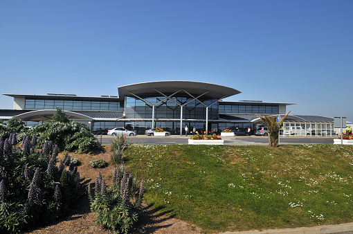 Guernsey's new airport terminal building completed in 2004.
