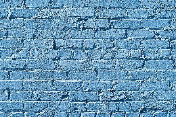 istock Blue Brick Wall Background - XXXL Photo 471434221