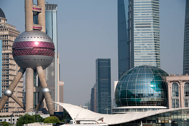 istock Shangai Convention Center and Oriental Pearl Tower 471434703