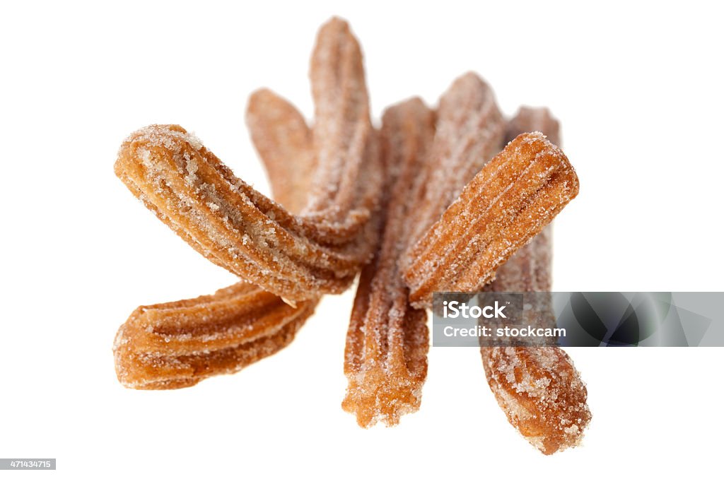 Churros confeitaria no branco - Foto de stock de Churro royalty-free