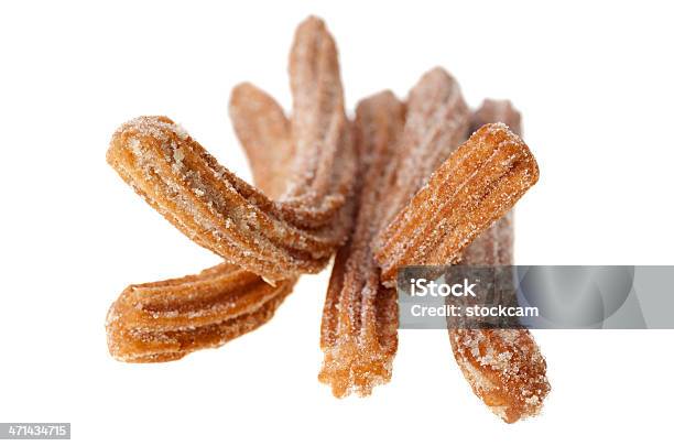 Foto de Churros Confeitaria No Branco e mais fotos de stock de Churro - Churro, Fundo Branco, Figura para recortar