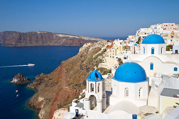 istock Santorini village in Greece 471435003