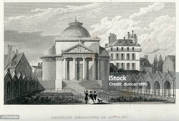 Chapelle Expiatoire De Louis Xvi - Arte vetorial de stock e mais imagens de Domo - Domo, Imagem Gravada, Antigo