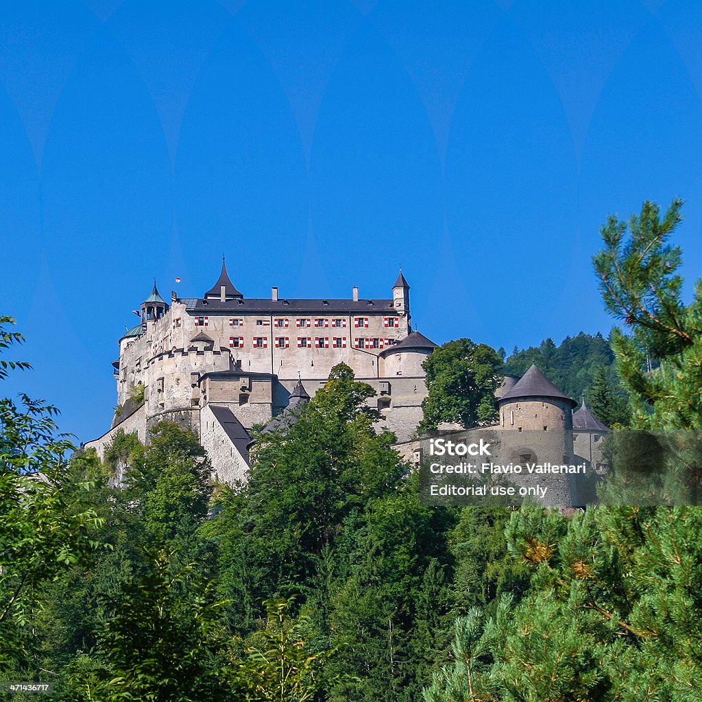 Castillo Hohenwerfen Werfen - Foto de stock de Aire libre libre de derechos
