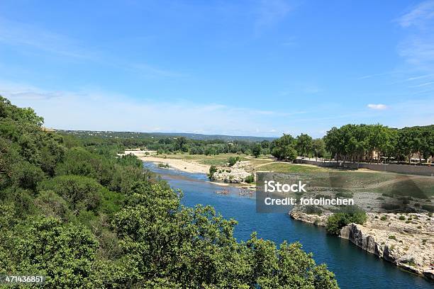 Gardon River In Frankreich Stockfoto und mehr Bilder von Aquädukt - Aquädukt, Brücke, Fels