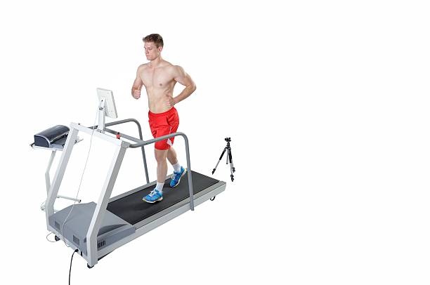 istock Sportsman doing Performance Assessment on Treadmill 471436860