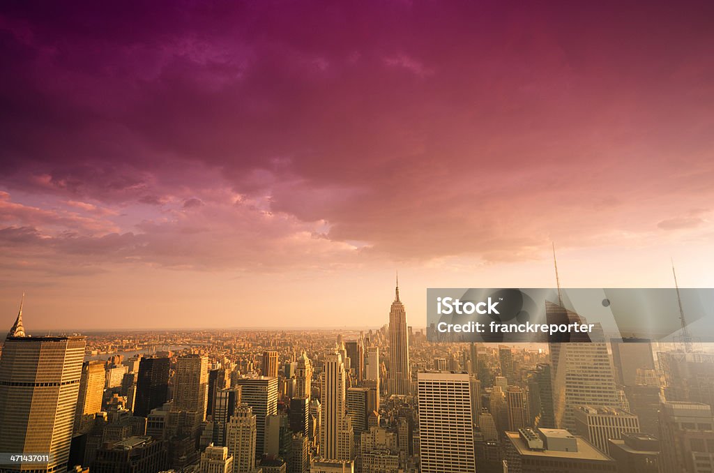 Empire State Building à Manhattan, panorama - Photo de Bâtiment vu de l'extérieur libre de droits