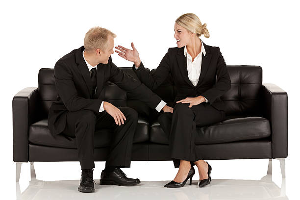 istock Businesswoman slapping a man 471437081