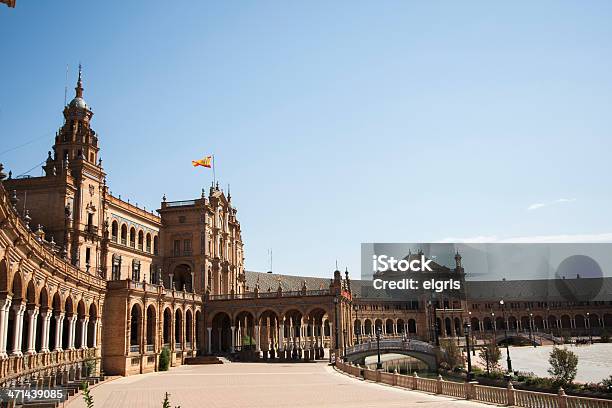 Seville Plaza De España Foto de stock y más banco de imágenes de Arquitectura - Arquitectura, Comunidad Autónoma de Andalucía, Espacio creado por el hombre