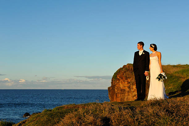 istock Pair of newlyweds on their wedding day 471440133