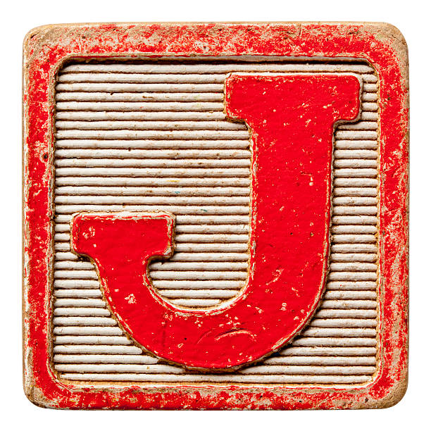 istock Alphabet - Antique Block Letters, Isolated on White. Letter J. 471440783