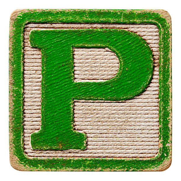 istock Alphabet - Antique Block Letters, Isolated on White. Letter P. 471440795