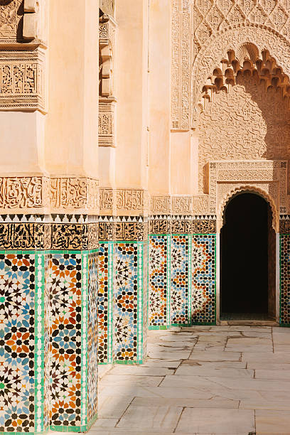 istock Arabian Architecture Moroccan Ornamental Tiles Interior Design Ben Youssef Madrasa 471441309