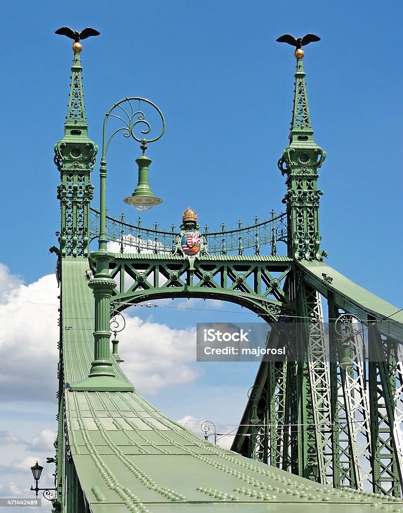 Puente Liberty Bridge, Budapest - Foto de stock de Característica arquitectónica libre de derechos