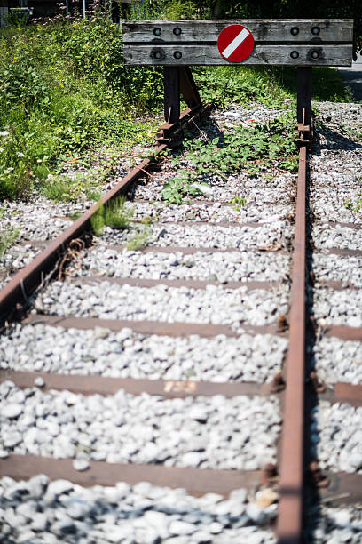 istock The end of railroad track 471442519