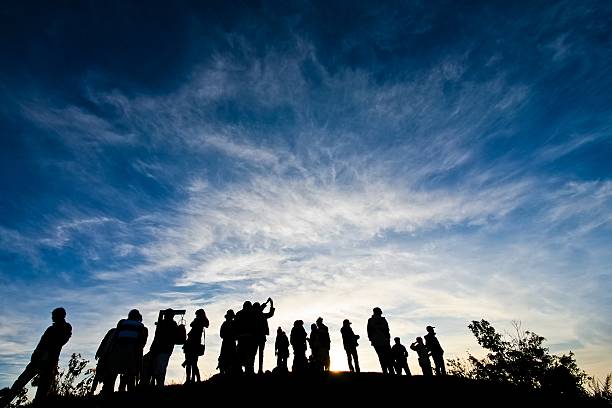 istock Silhouette people on Mountain sunrise in the morning 471442835