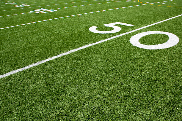 istock Football Field Yard Lines 471442991