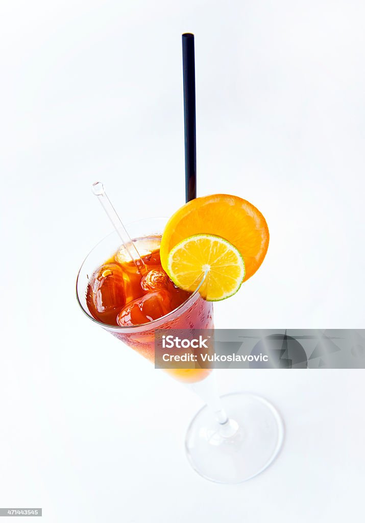 Cocktail Refreshing cocktail with lemon and orange. Alcohol - Drink Stock Photo