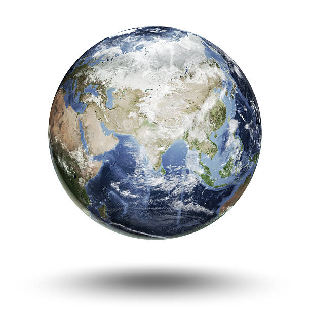 istock Eastern Hemisphere of the Earth isolated on a white backdrop 471443665