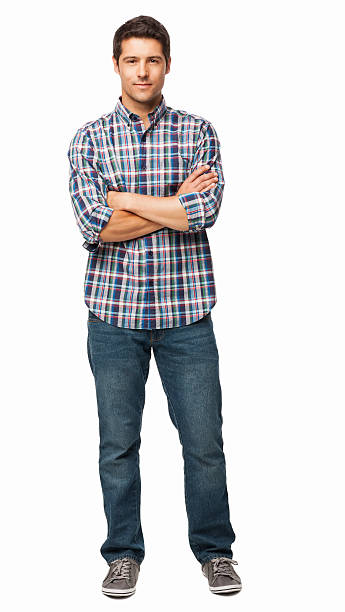 istock Confident Casual Man Standing With Arms Crossed- Isolated 471444503