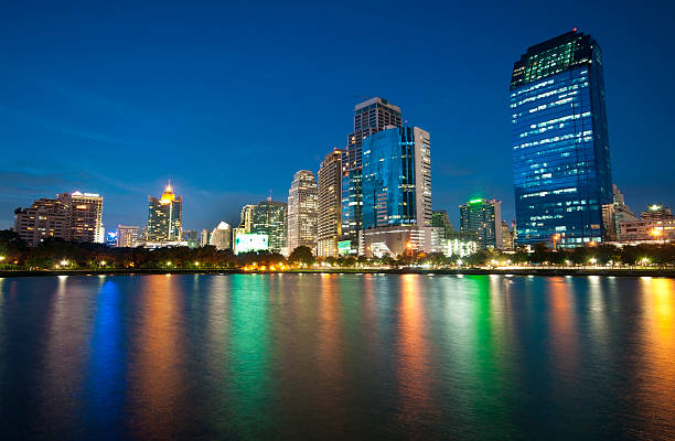 istock cityscape on reflex in thailand 471444541