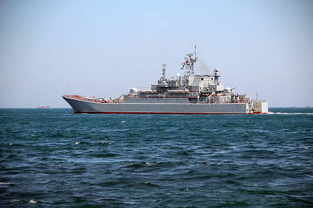 istock landing ship on the high seas 471444567