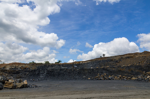 Site to mine the coal that is being drilled
