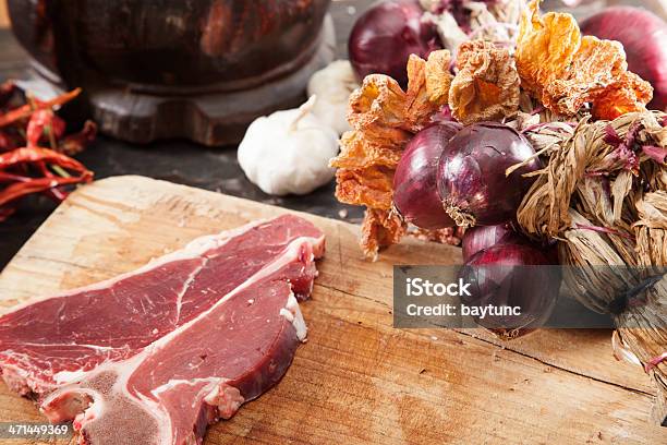 Raw Fillet Steak Stock Photo - Download Image Now - Aging Process, Bacon, Beef