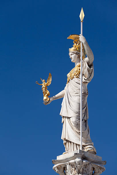 istock Athena, goddess of greek mythology 471450335