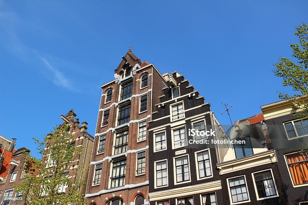 Niederländische Häuser in Amsterdam - Lizenzfrei Amsterdam Stock-Foto