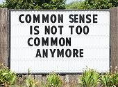 Common Sense Changeable Letter Board Sign