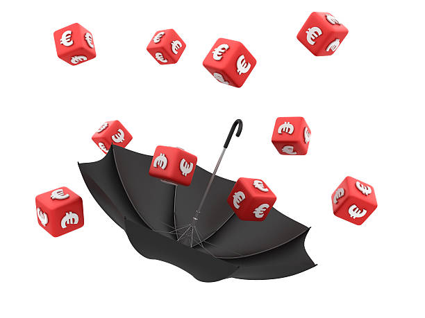 istock EURO Sign Cubes with Umbrella 471450859