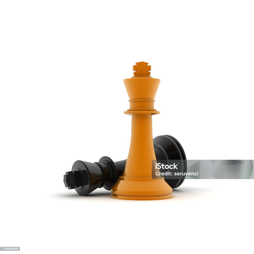 The king has won chess. 3d render Arts Culture and Entertainment Stock Photo