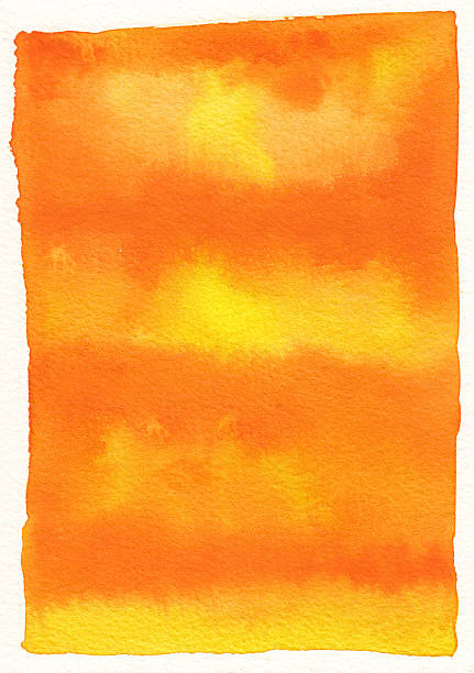 Watercolour Orange Background stock photo
