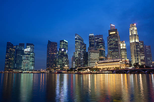 istock Singapore Skyline at Dusk 471455647