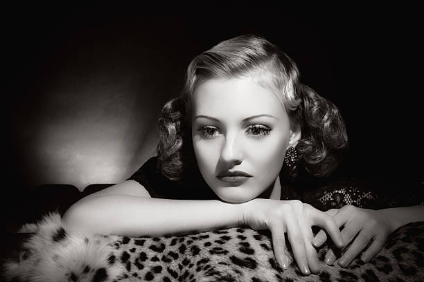 istock Film Noir style. Female portrait 471455893