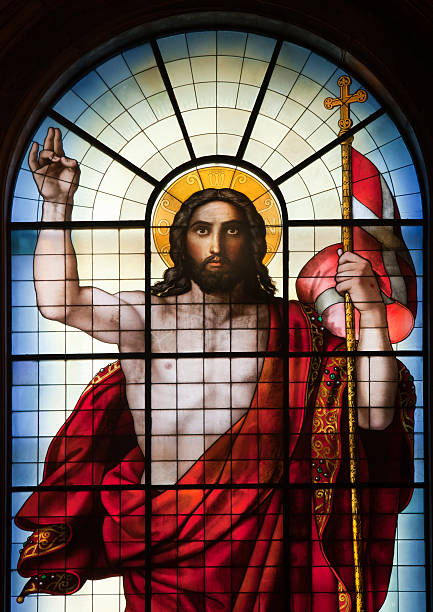 istock Stained Glass of Jesus Christ 471457377