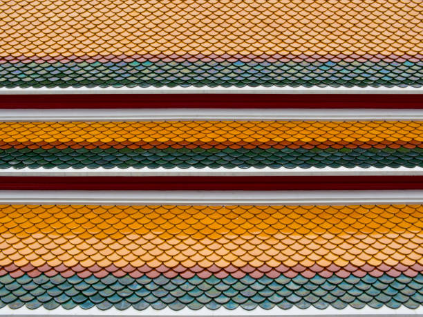 istock Colorful of Thai temple roof 471459489