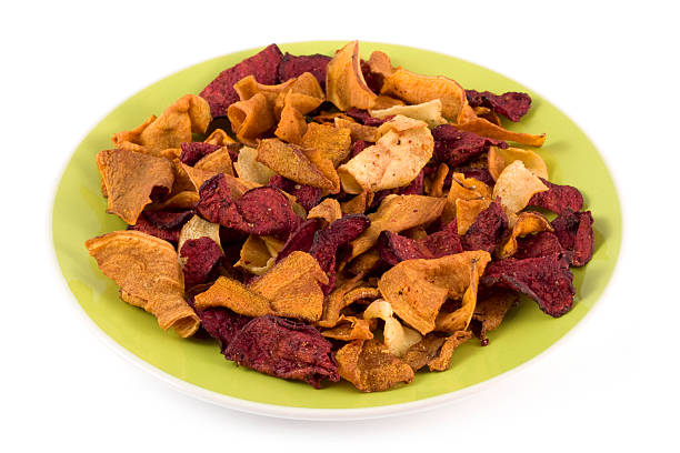 istock Plate of vegetable crisps 471459501