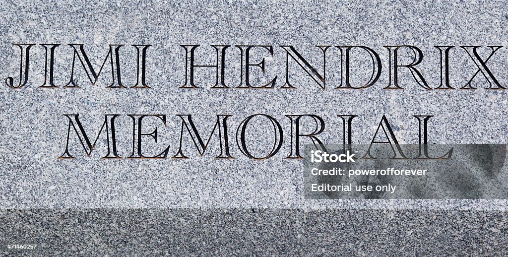 Jimi Hendrix di Grave - Foto stock royalty-free di Musica