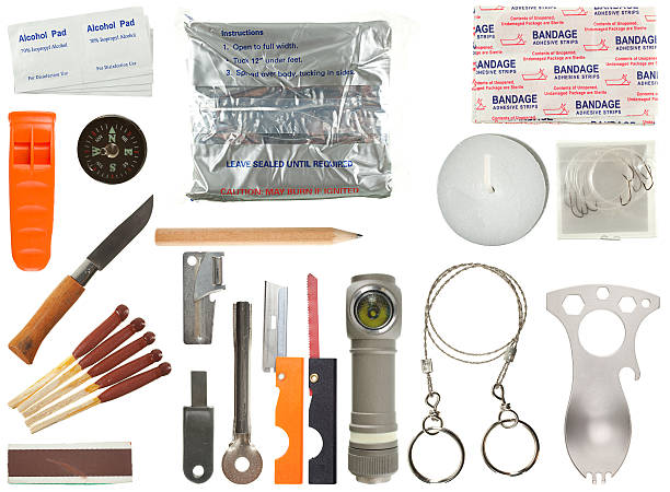 Survival kit Survival kit.  survival tools stock pictures, royalty-free photos & images