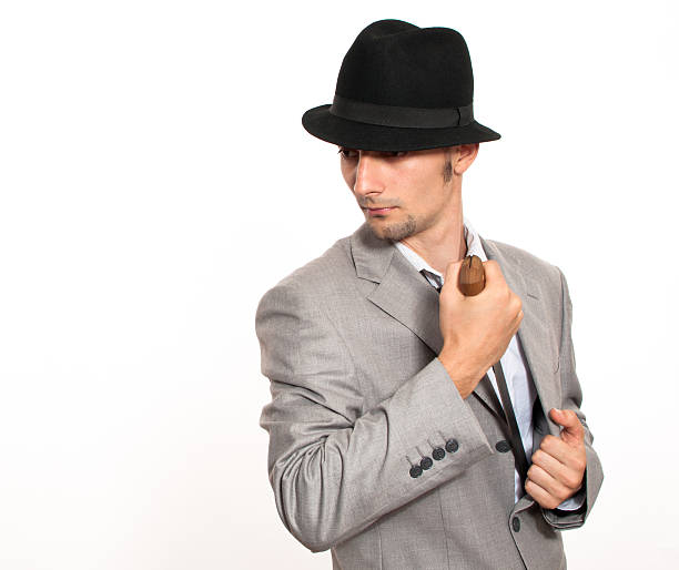 istock Young businessman holding a machete 471461177