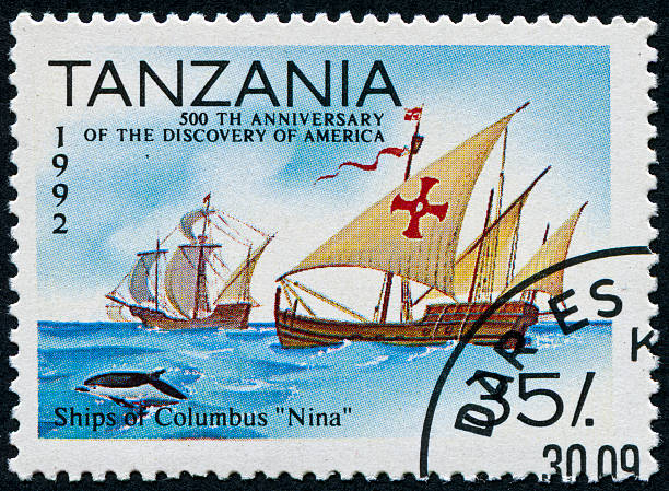 istock Discovery Of America Stamp 471463593