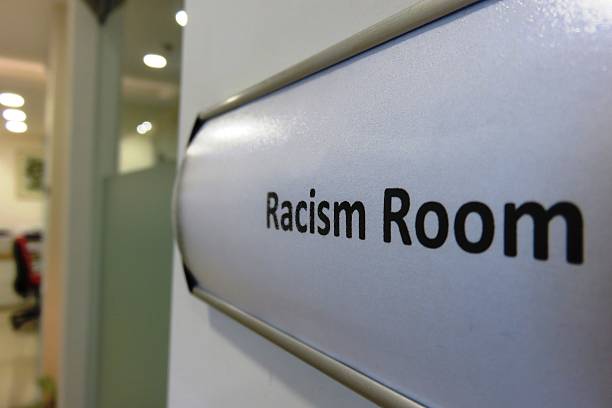 istock racism Room Concept - entrance sign 471465012
