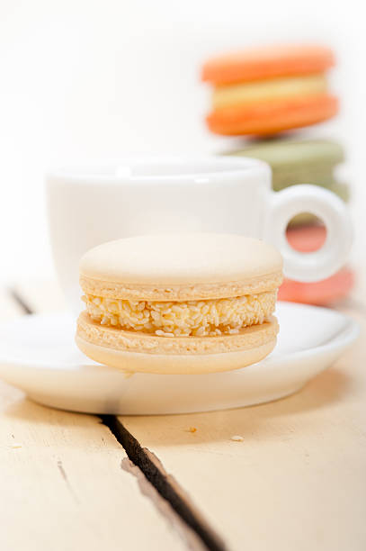 istock colorful macaroons with espresso coffee 471465234