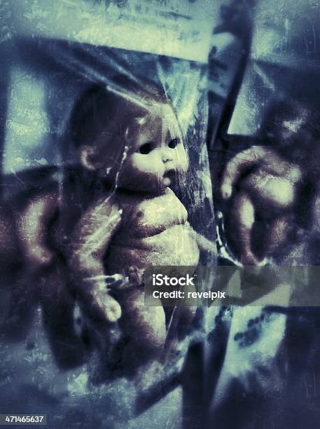 Creepy Doll Babies Stock Photo - Download Image Now - Black Color, Doll, Packaging