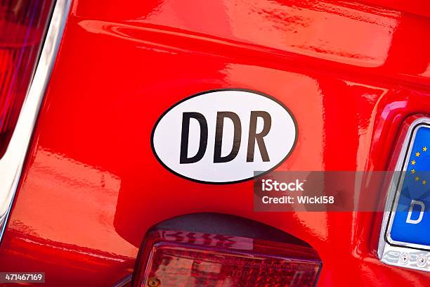 Ddr Car Bumper Decal Stock Photo - Download Image Now - Bumper Sticker, Car, Ellipse