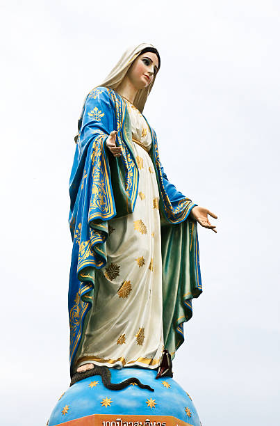 istock Virgin mary statue at Chantaburi province, Thailand. 471469903